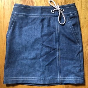 NWT Ann Taylor Chambray Miniskirt